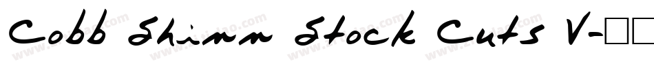 Cobb Shinn Stock Cuts V字体转换